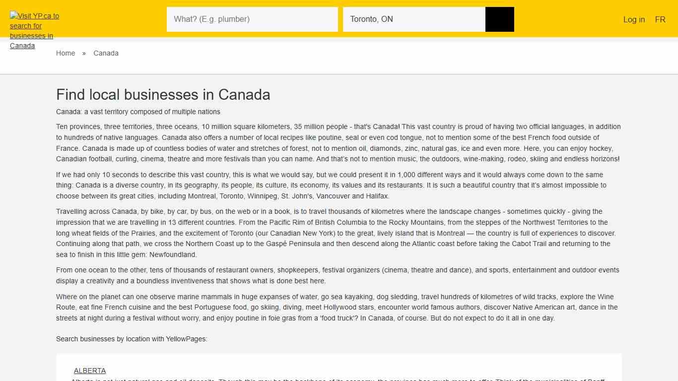 Search the Phonebook by Location: Find a Canada Business Listing YellowPages.ca